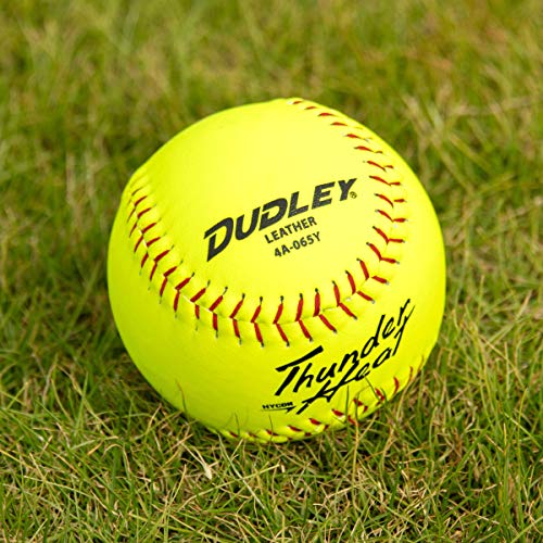 Dudley 12" USASB Thunder Hycon Leather Slowpitch Softball - 12 Pack - Image 3