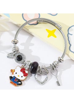 Sanrio Sanrio series Hello Kitty adjustable creative bead combination bracelet bracelet, classic cartoon design jewelry, suitable for girls of all ages  - Image 2