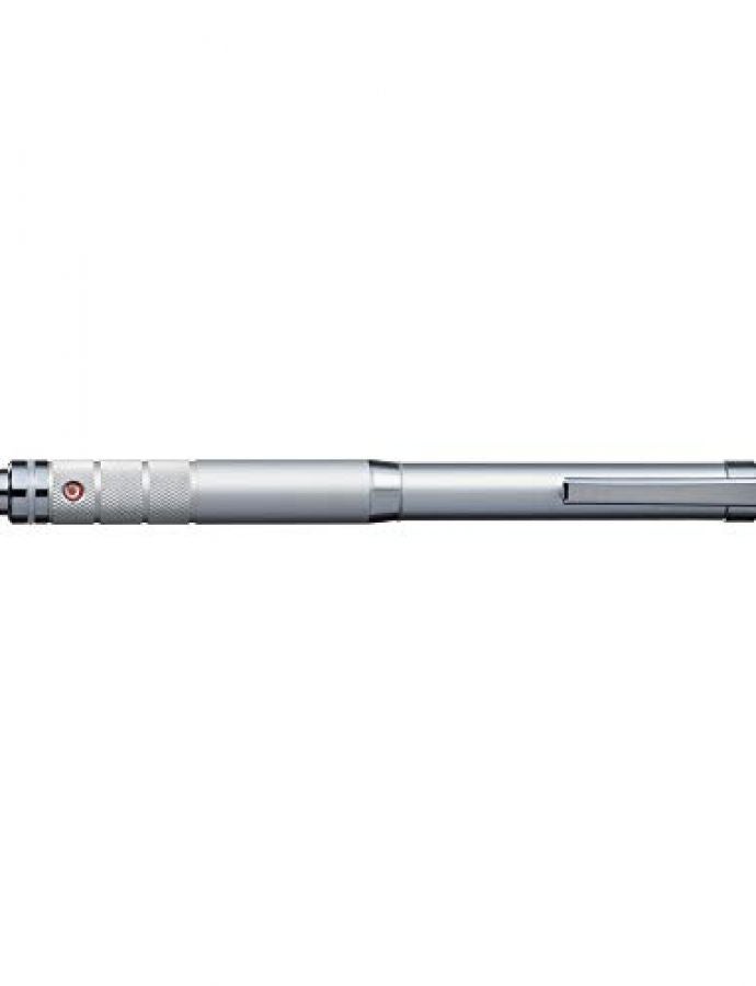 uni Kuru Toga Roulette Model Auto Lead Rotation 0.5mm Mechanical Pencil, Silver Body (M510171P.26) - Image 1