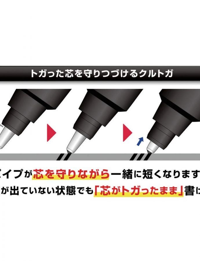 uni Kuru Toga Roulette Model Auto Lead Rotation 0.5mm Mechanical Pencil, Silver Body (M510171P.26) - Image 3