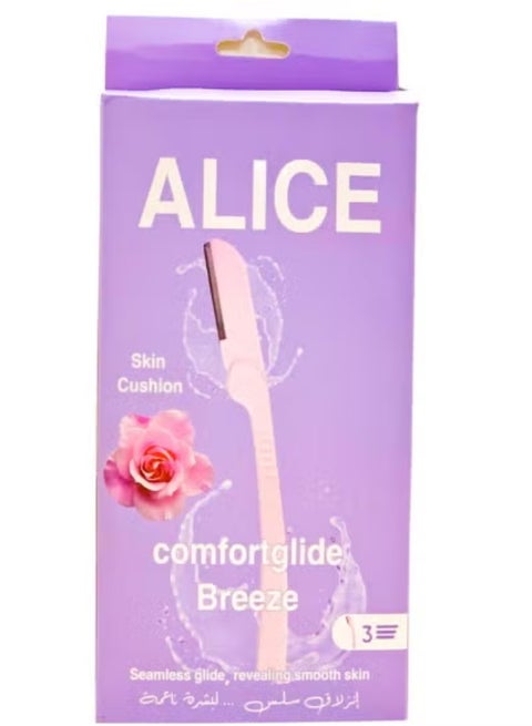 Alice Ladies Razor For Facial Hair 3 Razor