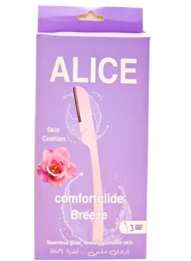 Alice Ladies Razor For Facial Hair 3 Razor - Image 1