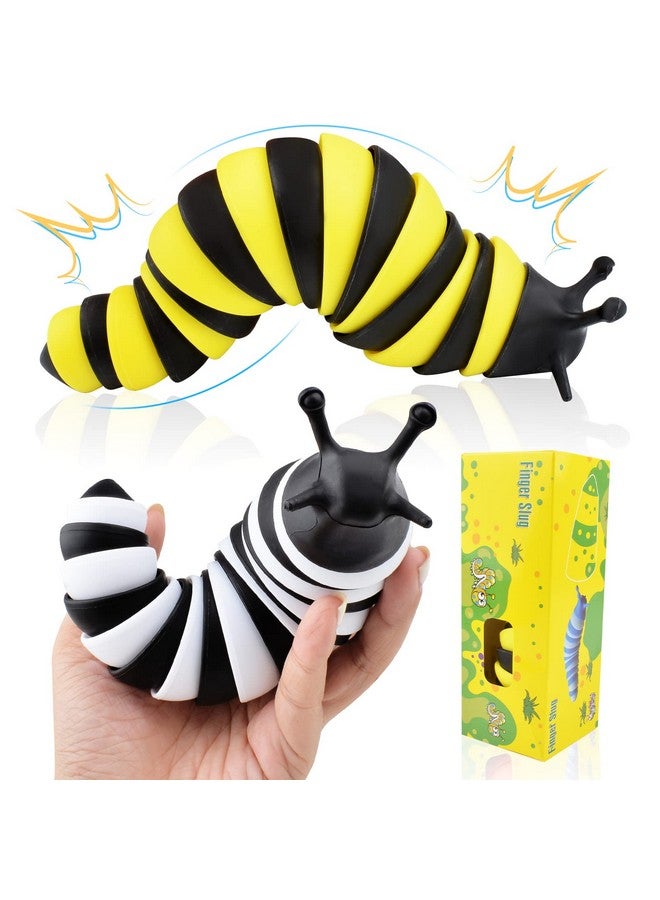 Cevioce Fidget Slug Toy Sensory Slug Fidget Toy For Kids & Adults 2Pcs Cute 3D Articulated Sensory Toys Can Be Spliced Safe｜Exercise Wrist Strength & Stress Relief Great Gift For Adhd Autism - Image 1
