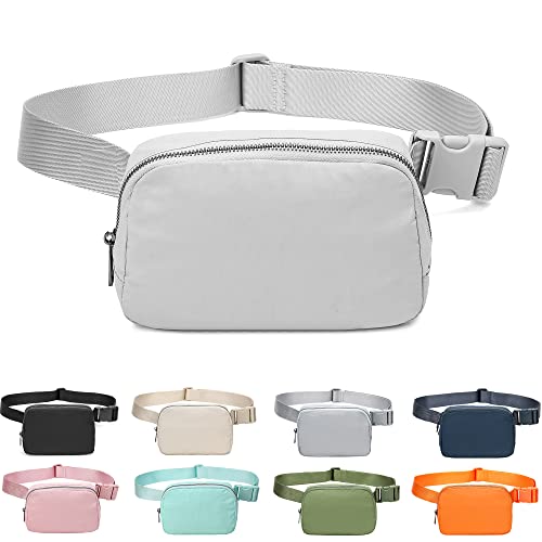 MEISEE Fanny Belt Bag Waist Pack Crossbody Bags Bum Bag for Running Hiking Travel Workout Adjustable Strap for Women -grey - Image 3