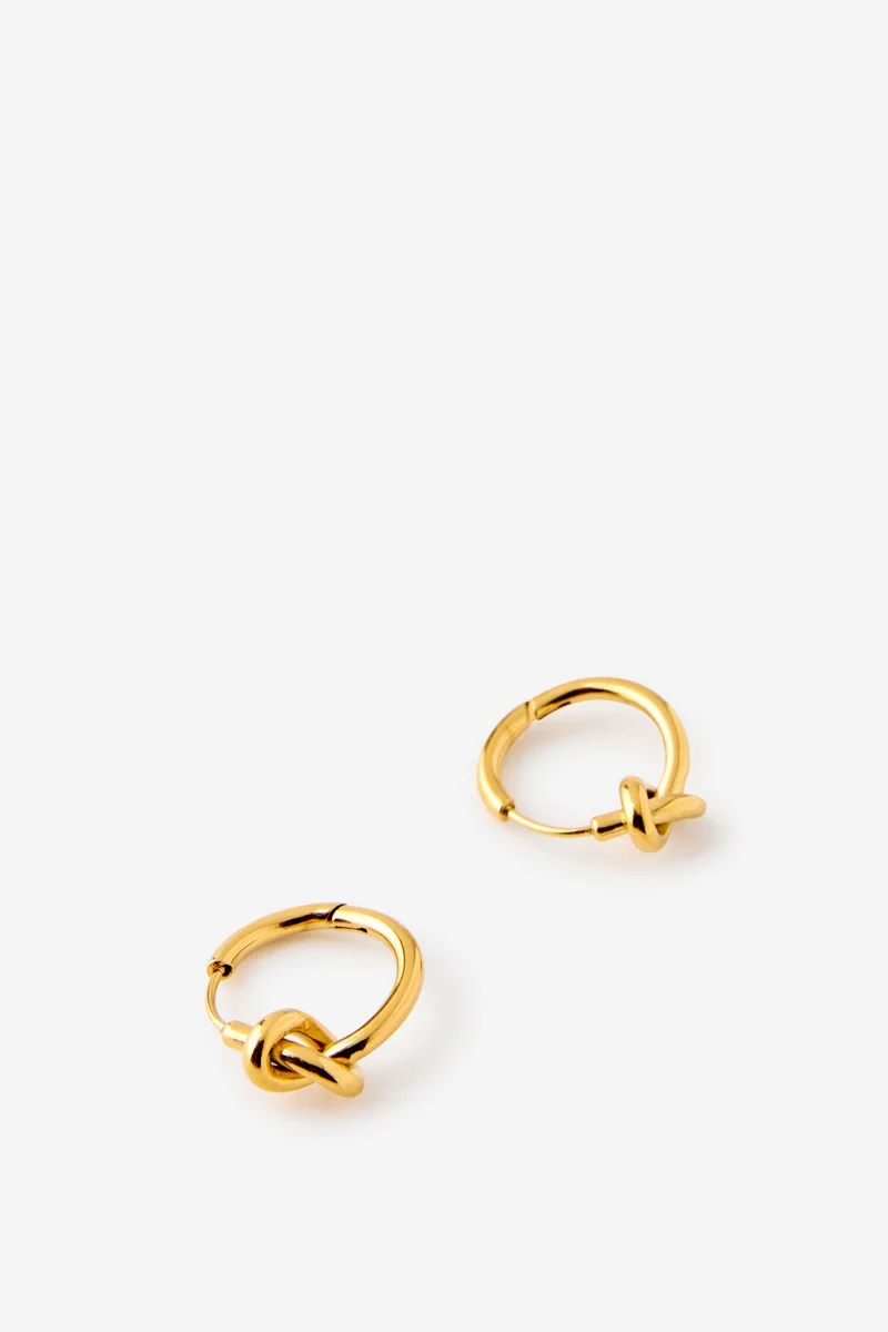 روبي Waterproof Mid Hoop Earring