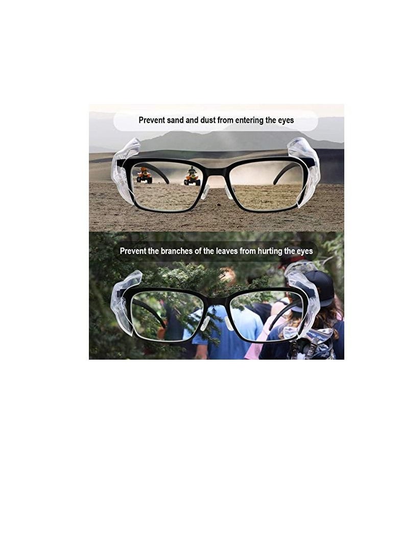 Excefore - Side Shields for Eyeglasses Transparent Prescription Glasses, Safety For Glasses,Slip on Clear Shields,Fits Small to Medium Frames Protect(6 Pairs) - Image 1