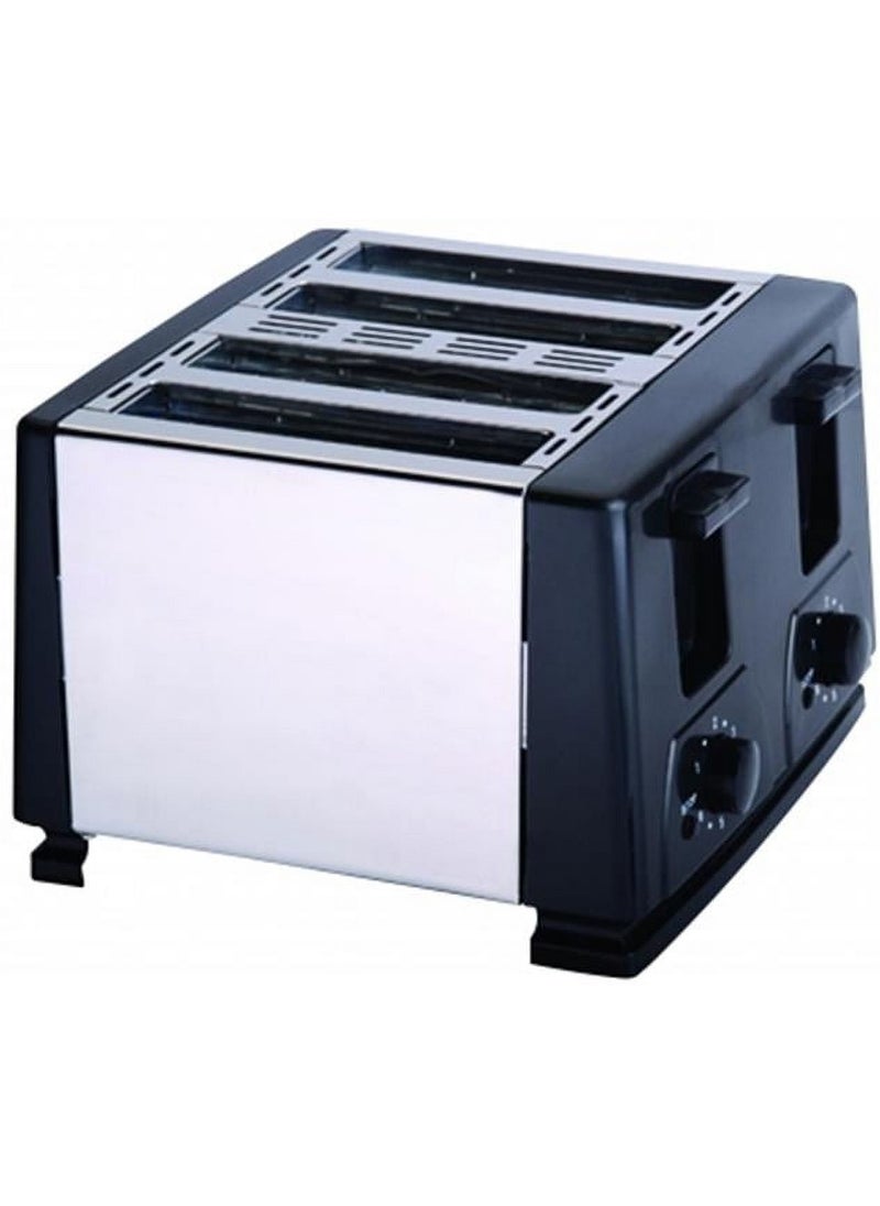 Generic 4-Slice Automatic Toaster, Mini Stainless Steel Toaster for Home Kitchen, Adjustable Browning Control, Wide Slots for Bagels and Bread, Easy to Clean, Perfect Breakfast Maker  - Image 1