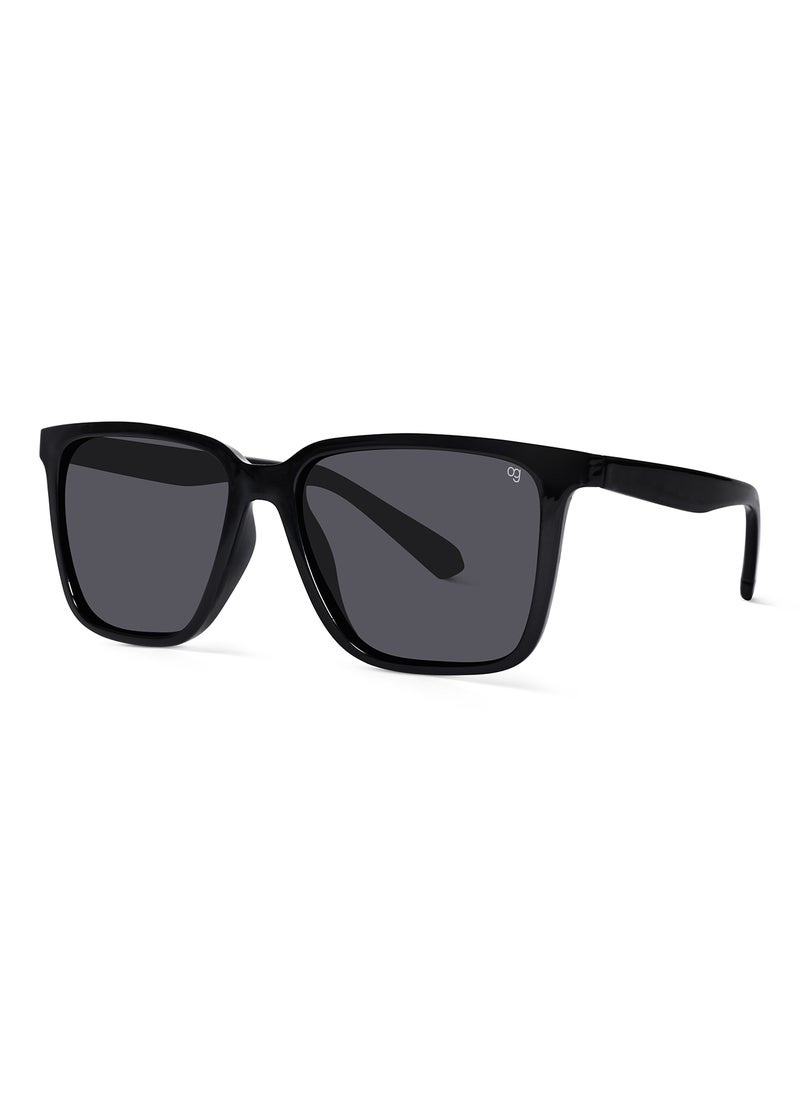 Woggles Black Polarized Square Sunglasses  - Image 2