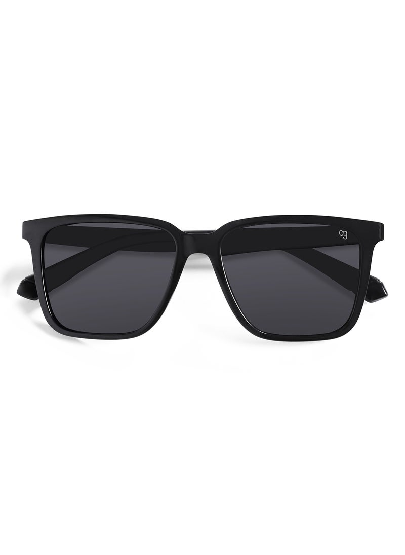 Woggles Black Polarized Square Sunglasses  - Image 4