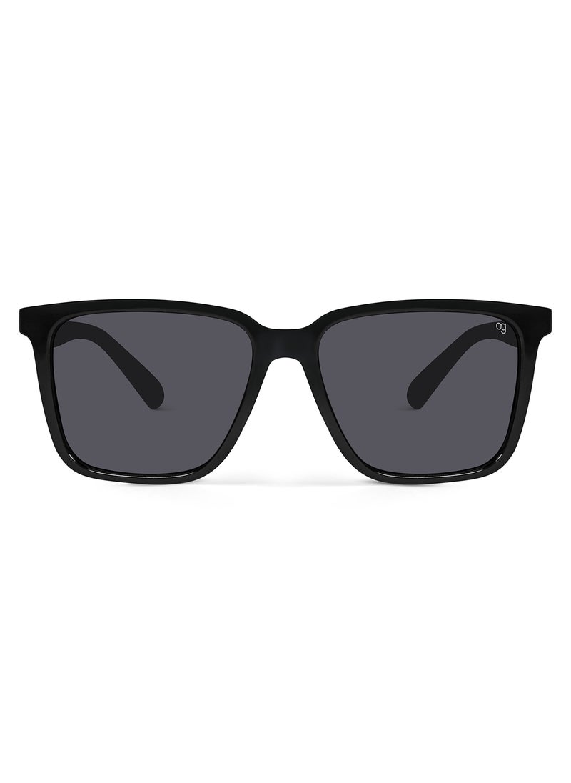Woggles Black Polarized Square Sunglasses  - Image 5