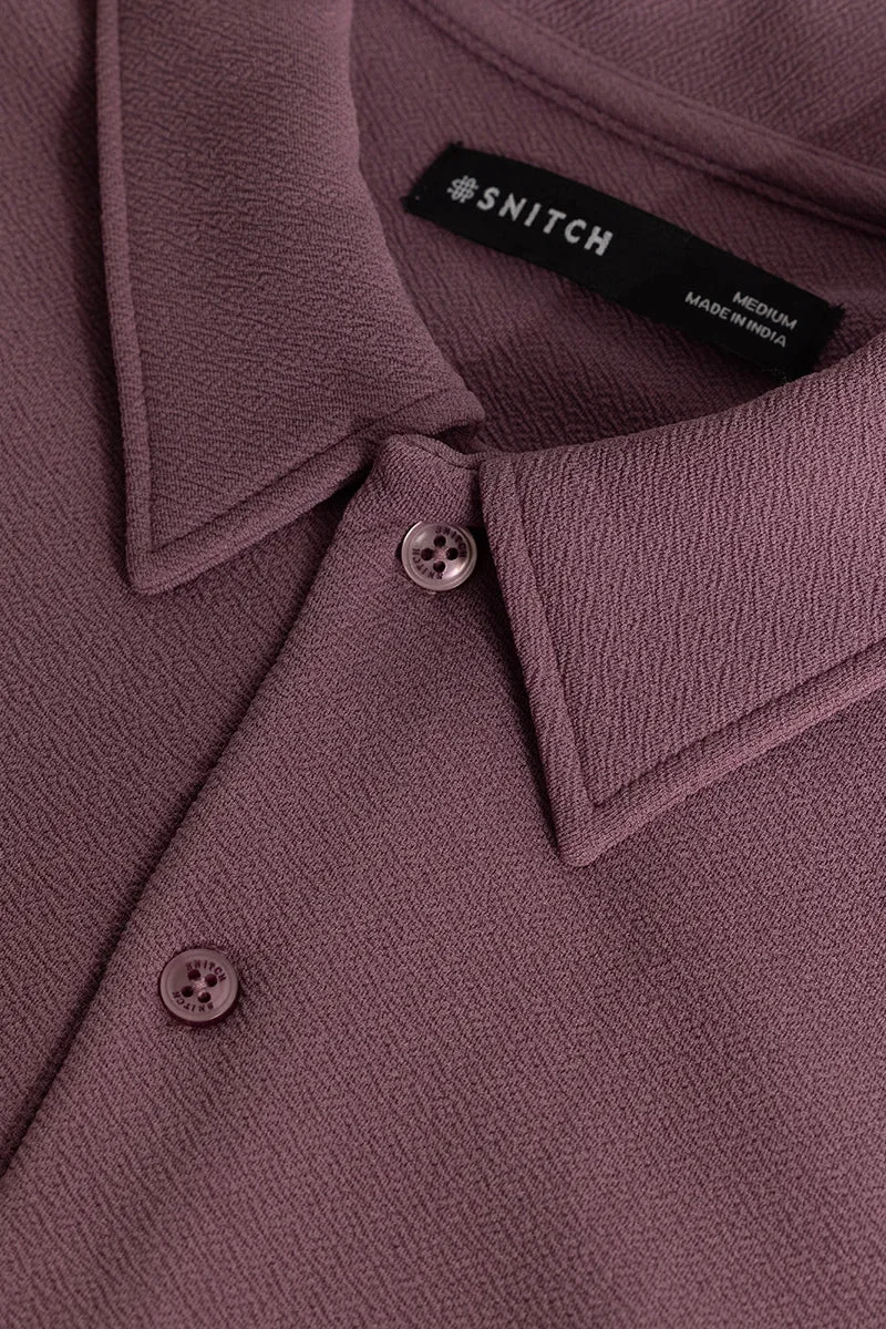 SNITCH Poloshique Mauve Plain Polo T-Shirt