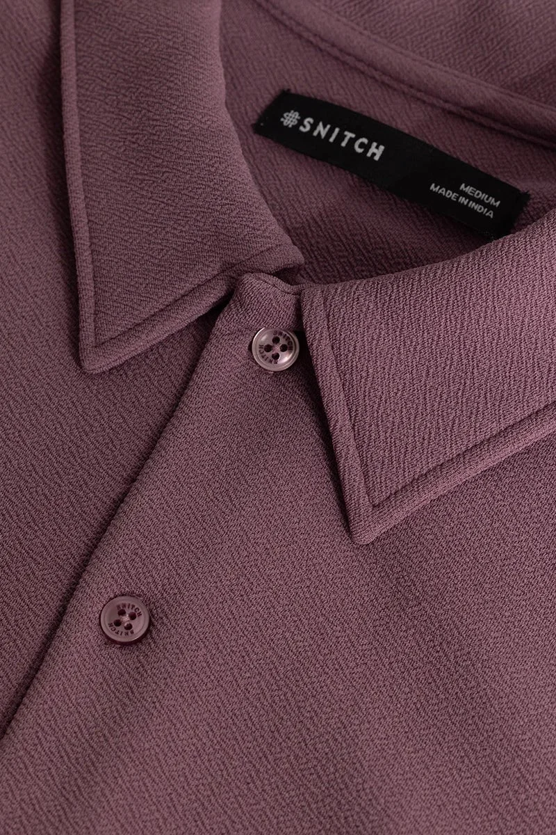 SNITCH Poloshique Mauve Plain Polo T-Shirt