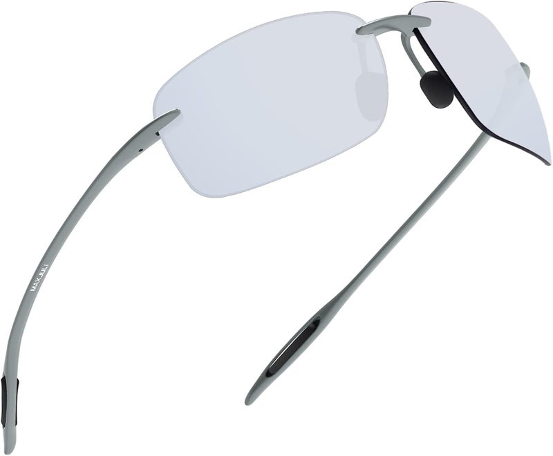 JULI Eyewear نظارات شمسية رياضية JULI للرجال والنساء إطار بدون حواف TR90 للجري وصيد الأسماك والجولف وركوب الأمواج والقيادة - Image 4