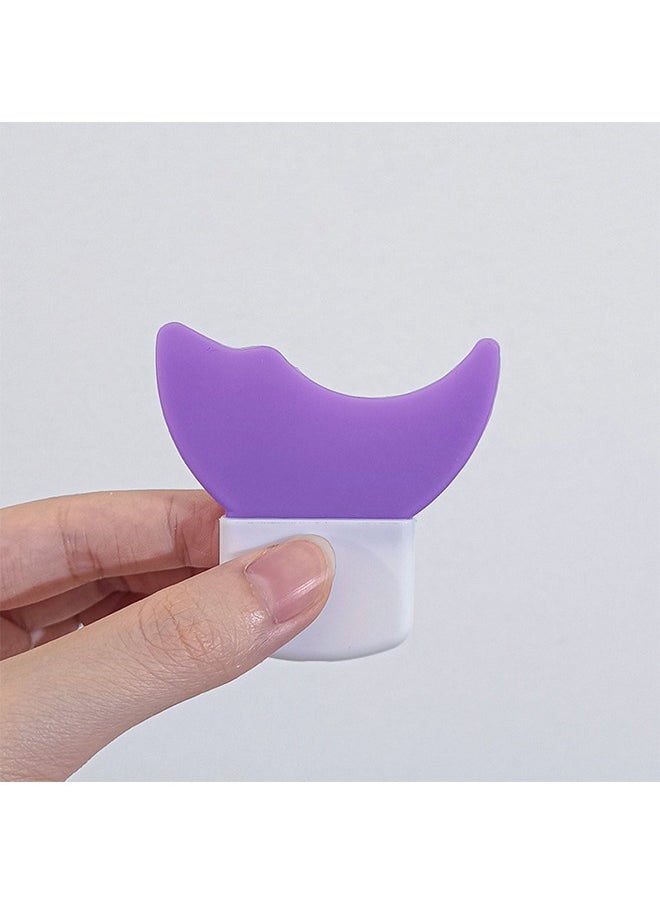 HS - Beginner Novice Shield Applicator Guard Mascara Guard Eyeliner Stencils Eyelash Brush Tool, Multifunction Eyelash Eyeshadow Auxiliary Guard Pads, Upper Lower Eye Lash Mascara Guard Applicator(Purple) - Image 1