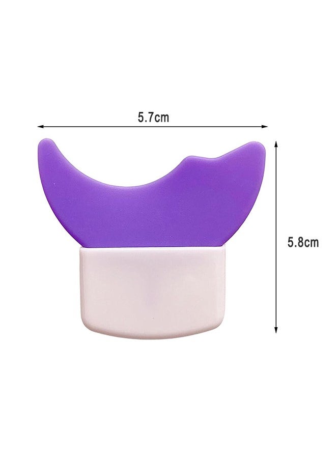HS - Beginner Novice Shield Applicator Guard Mascara Guard Eyeliner Stencils Eyelash Brush Tool, Multifunction Eyelash Eyeshadow Auxiliary Guard Pads, Upper Lower Eye Lash Mascara Guard Applicator(Purple) - Image 1
