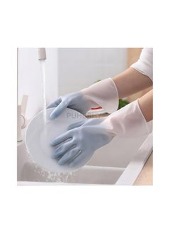 PUHBRHY PUHBRHY Polyvinyl Chloride PVC Cleaning GlovesHand Gloves For Dishwashing Cooking SkinFriendlyReusableGardeningAntiSlip CleaningPet GroomingCar WashingBathroom Cleaning Multi 