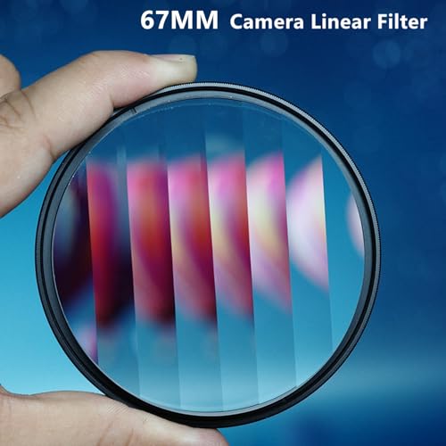 Besvalo Camera Linear Filter 67MM Prism Film Special Effects Glass Repeater Lens Repeat Multiple Images Photography Accessories for DSLR Cinematice Video and Photo Filter Pouch Included - Image 3