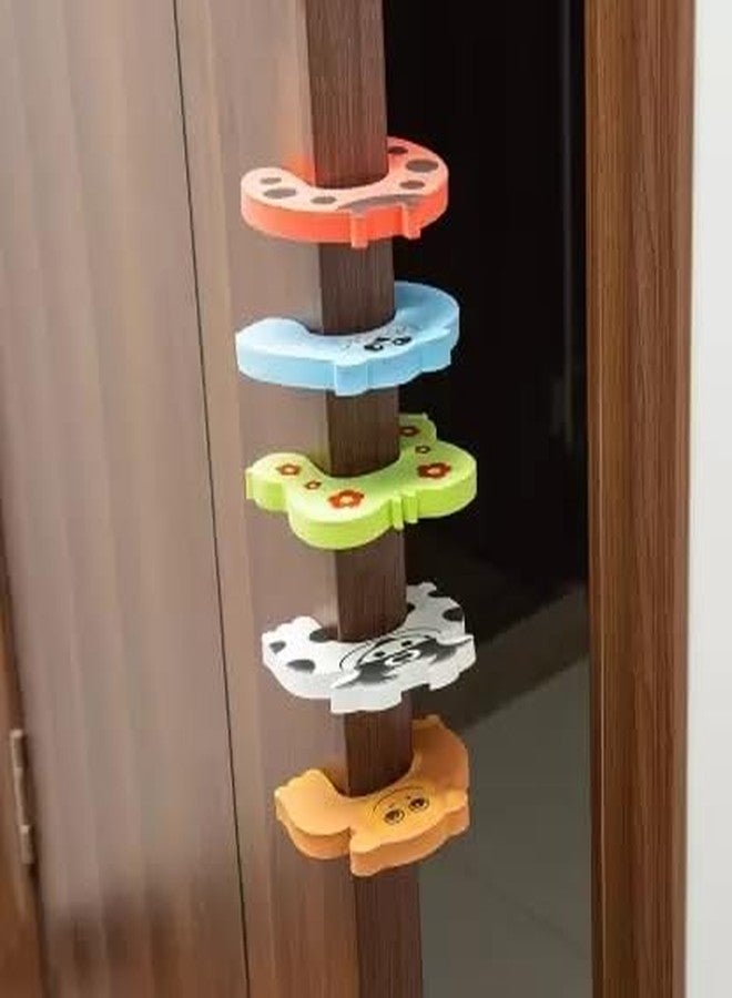 NAIDEV Finger Pinch Guards - Child Safety Door Stoppers - Soft Touch Foam, Cartoon Animal Designs, Easy Installation, Non-Toxic, Prevent Injuries, Childproofing Products (Set of 6) - Image 2
