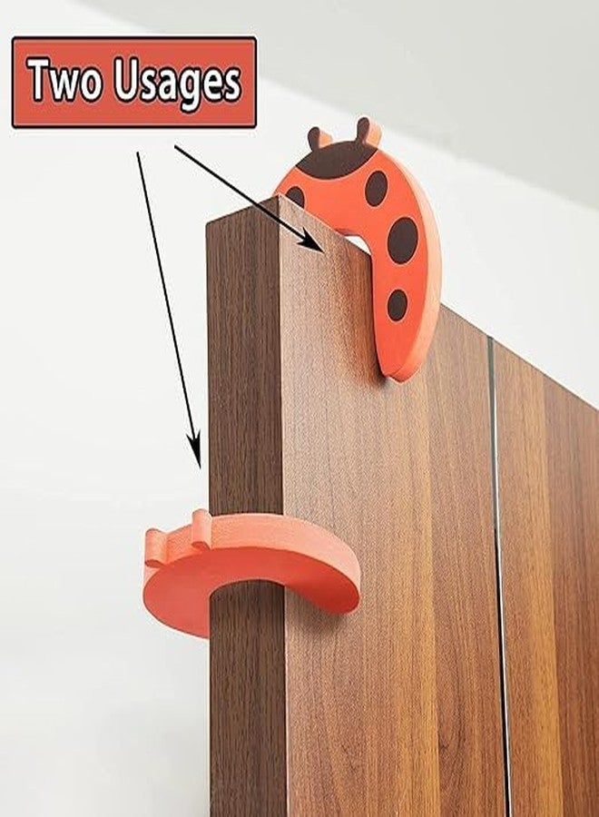 NAIDEV Finger Pinch Guards - Child Safety Door Stoppers - Soft Touch Foam, Cartoon Animal Designs, Easy Installation, Non-Toxic, Prevent Injuries, Childproofing Products (Set of 6) - Image 4