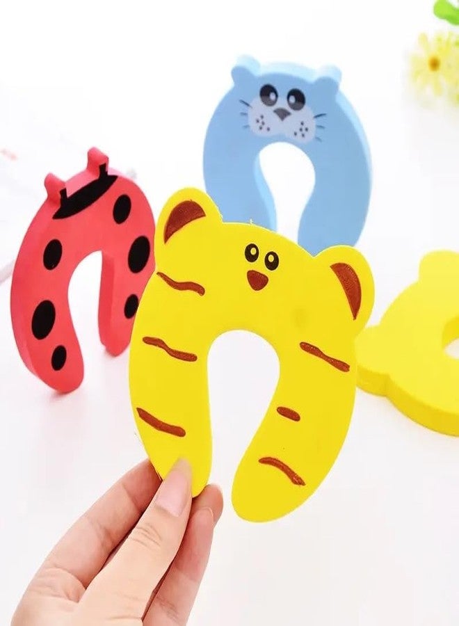 NAIDEV Finger Pinch Guards - Child Safety Door Stoppers - Soft Touch Foam, Cartoon Animal Designs, Easy Installation, Non-Toxic, Prevent Injuries, Childproofing Products (Set of 6) - Image 5