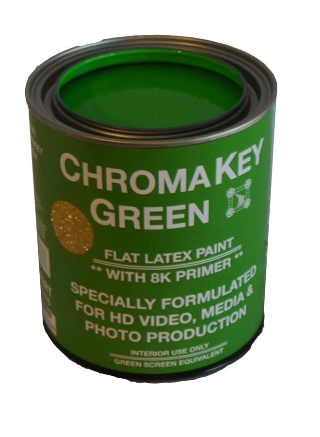 ChromaKey HD Video Green Screen Paint with 8K Primer 1 Quart - Image 1