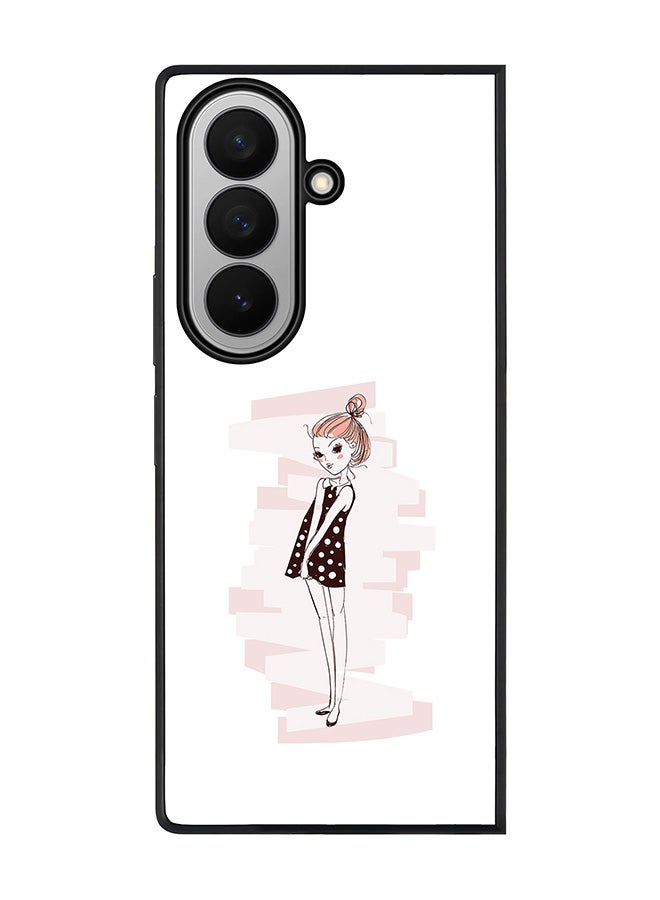 For Samsung Galaxy Z Fold7 Case,Slim fit Camera Protection, Shockproof Thin Phone cover  - Shy Teen