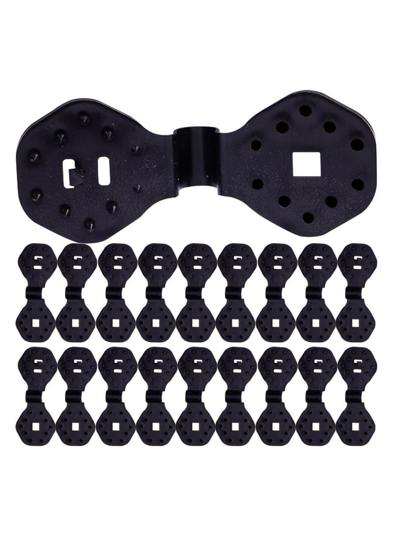 Y&D 100Pcs Round Shade Cloth Plastic Clips, Sunshade Net Fixing Clip Clips Fabric Garden Netting Clamps - Image 1