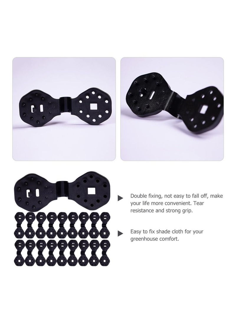 Y&D 100Pcs Round Shade Cloth Plastic Clips, Sunshade Net Fixing Clip Clips Fabric Garden Netting Clamps - Image 4