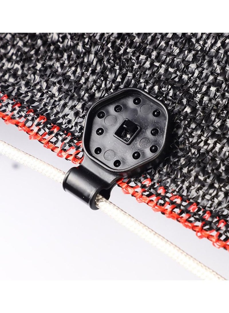 Y&D 100Pcs Round Shade Cloth Plastic Clips, Sunshade Net Fixing Clip Clips Fabric Garden Netting Clamps - Image 5