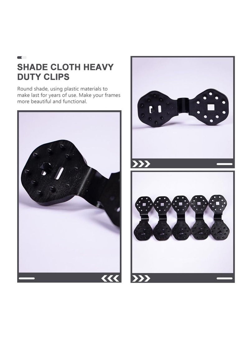 Y&D 100Pcs Round Shade Cloth Plastic Clips, Sunshade Net Fixing Clip Clips Fabric Garden Netting Clamps - Image 2