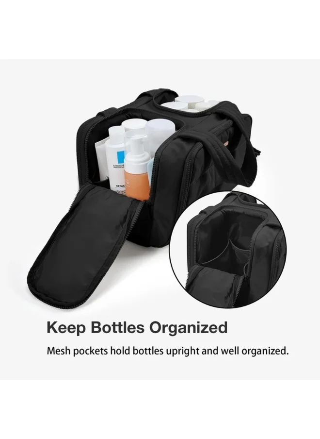 BAGSMART BAGSMART Black Zora Spacesaver 4-in-1 Puffy Multi-Functional Toiletry Bag