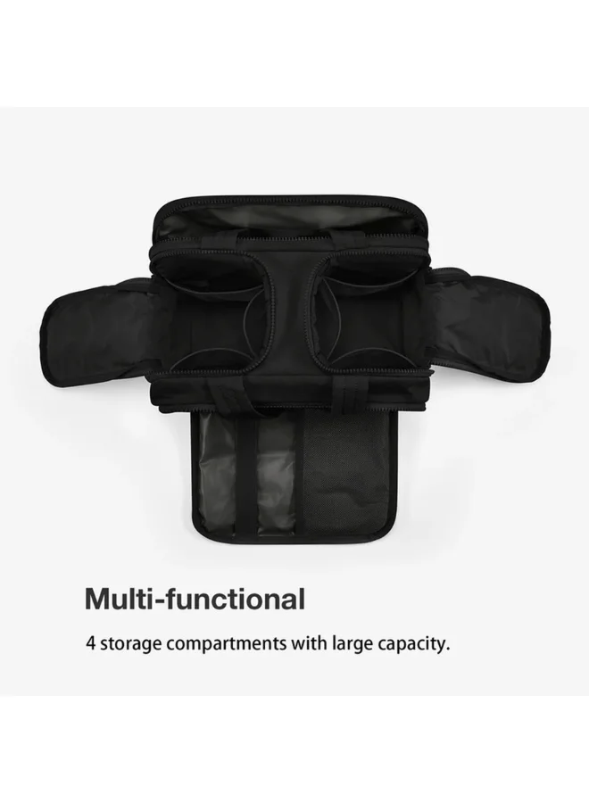 باج سمارت BAGSMART Black Zora Spacesaver 4-in-1 Puffy Multi-Functional Toiletry Bag