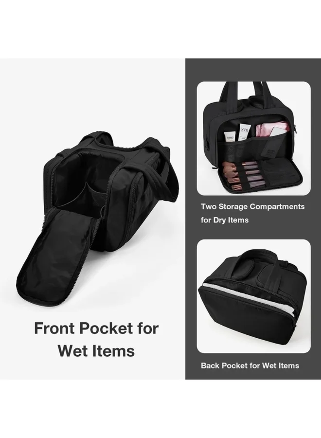 باج سمارت BAGSMART Black Zora Spacesaver 4-in-1 Puffy Multi-Functional Toiletry Bag