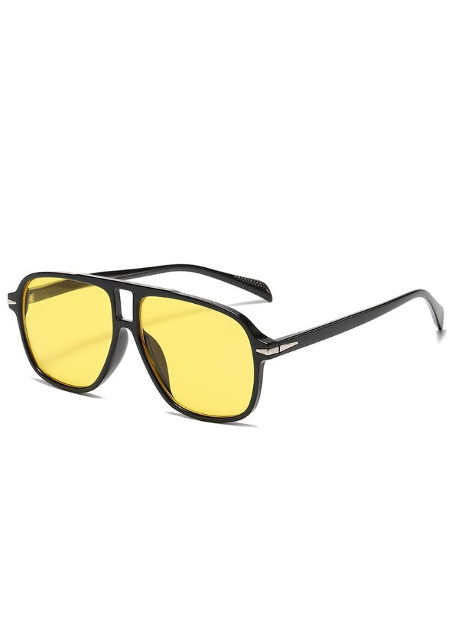 Anna Fashionable Double-Bridge UV Protection Pilot Sunglasses - Image 1