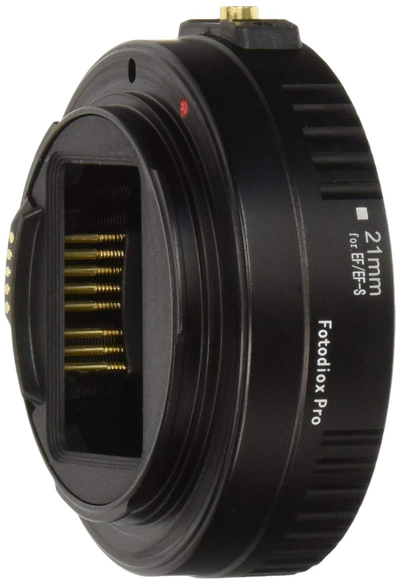 Fotodiox Pro Auto Macro Extension Tube, 21mm Section - for Canon EOS EF/EF-s Lenses for Extreme Close-up with Autofocus and Auto-Exposure