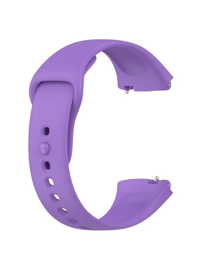3 Piece Silicone Straps Compatible with Redmi Watch 3 Active (red/purple/orange) - Image 2