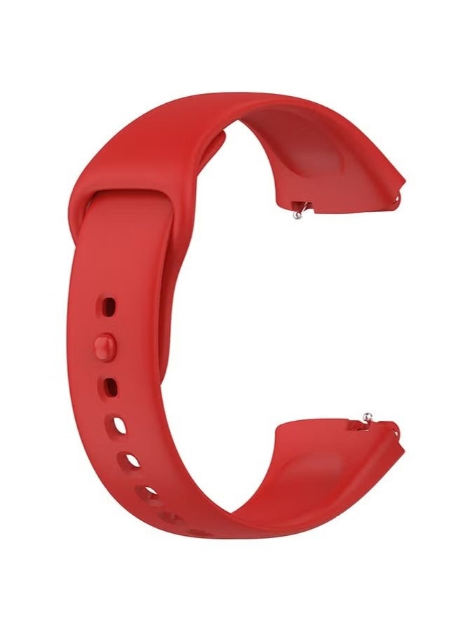 3 Piece Silicone Straps Compatible with Redmi Watch 3 Active (red/purple/orange) - Image 3