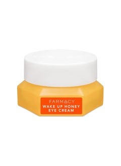 FARMACY Farmacy Wake Up Honey Vitamin C + Caffeine Eye Cream - Anti-Aging Under Eye Cream for Dark Circles and Puffiness - Hyaluronic Acid + Antioxidants Hydrate and Smooth Wrinkles Over Time (15ml)  - Image 1