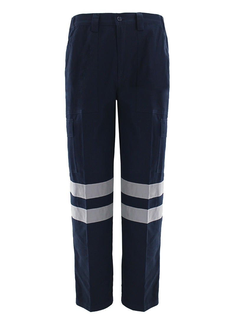 Zuolaya Pant High Visibility Reflective Strip Safety Pants Navy L  - Image 1