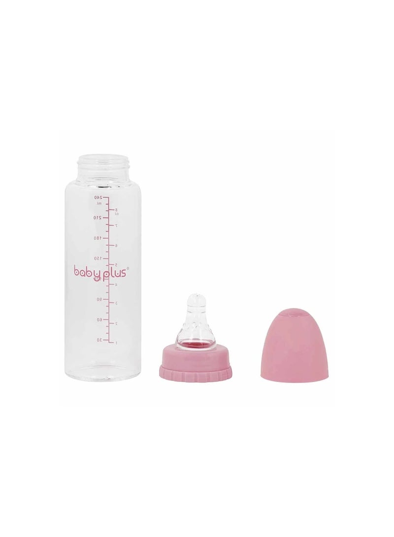 Standard Neck Glass Bottle 240Ml Pink (Bp6851)