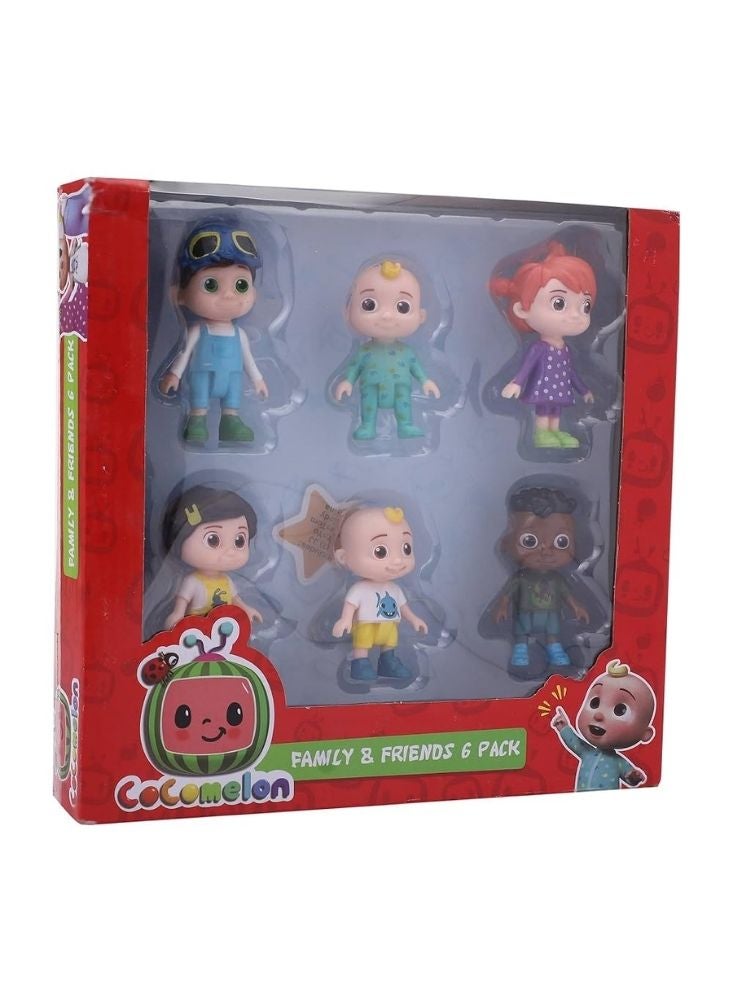 Premium Cocomelon Family & Friends Figure Set – Multicolor Kids Character Toys Pack (6 Pcs) - Image 3