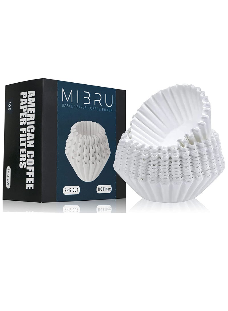 MIBRU Coffee Filter for American Coffee Maker 100 Tablets 8 to 12 Cup Brewing Size 200mm for Daily Use Home and Office - Image 3