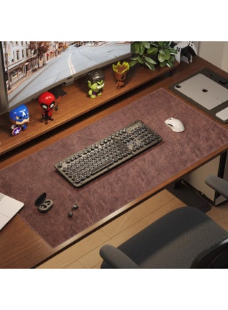 Retro Cowhide Mouse Pad Thickened Notebook Office Desk Pad Washable Waterproof High-grade Writing Desk Tablecloth-Color:30*60cm [hand-made Encrypted Sewing]-Pattern:Dark Brown - pzsku/Z18C6C85A3E48C91D0785Z/45/_/1742367474/58cd1d39-567e-4b28-aac5-3a4c87f1bc98