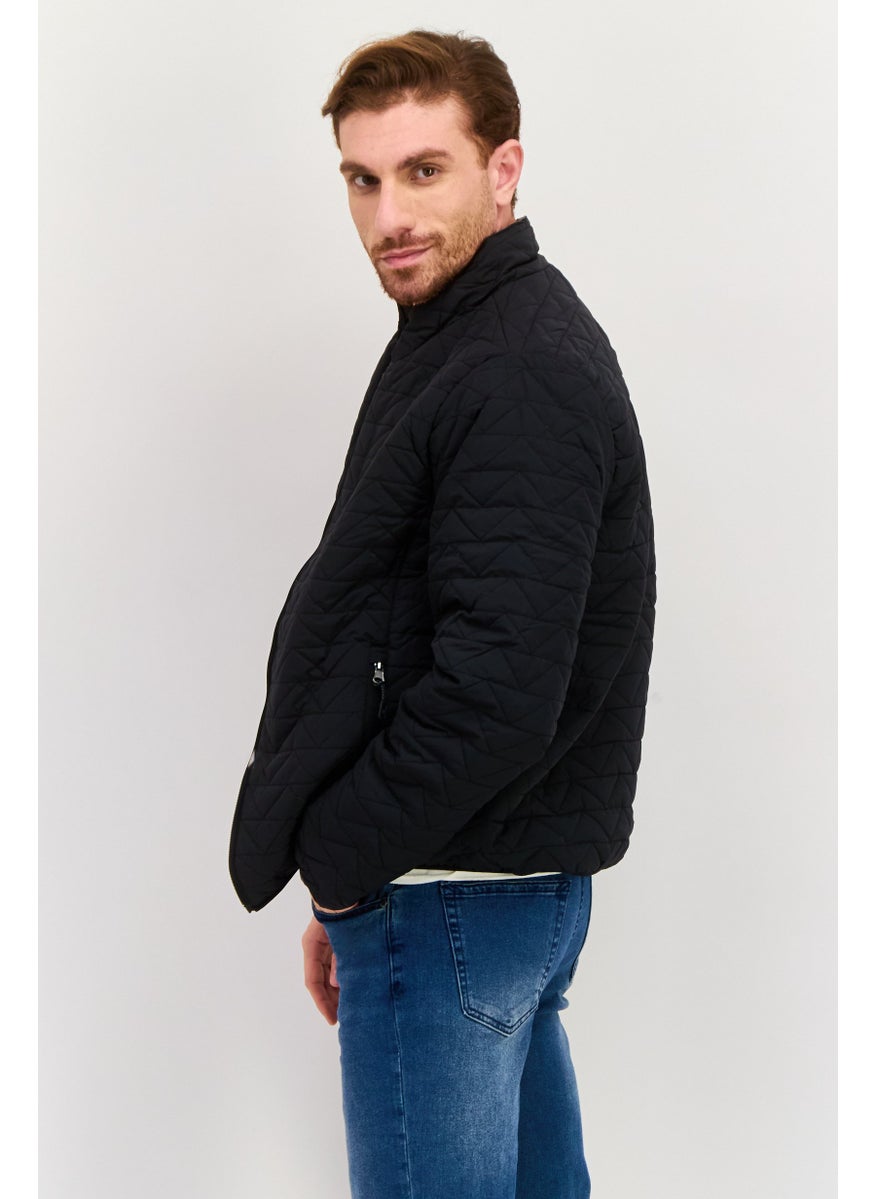 Rainforest - Men Quilted Puffer Jacket, Black - Image 1