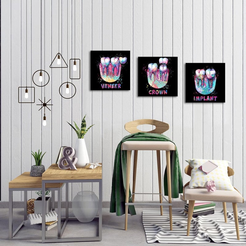 BPA طباعة قماش فنية طبية BPA - مجموعة أسنان تجريدية - Image 2