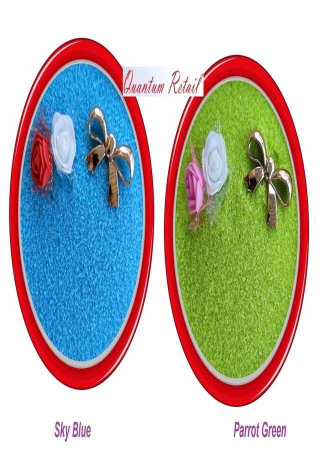 Quantum Retail-Sugar Size Sand Gravel for Aquarium/Home & Garden/Lawn Decoration/Aquarium Substrate/Terrarium/Quartz Sand/Aquarium Sand for Fish Tank (450 GMS-Blue + 450 GMS-Green Sand) - Image 2