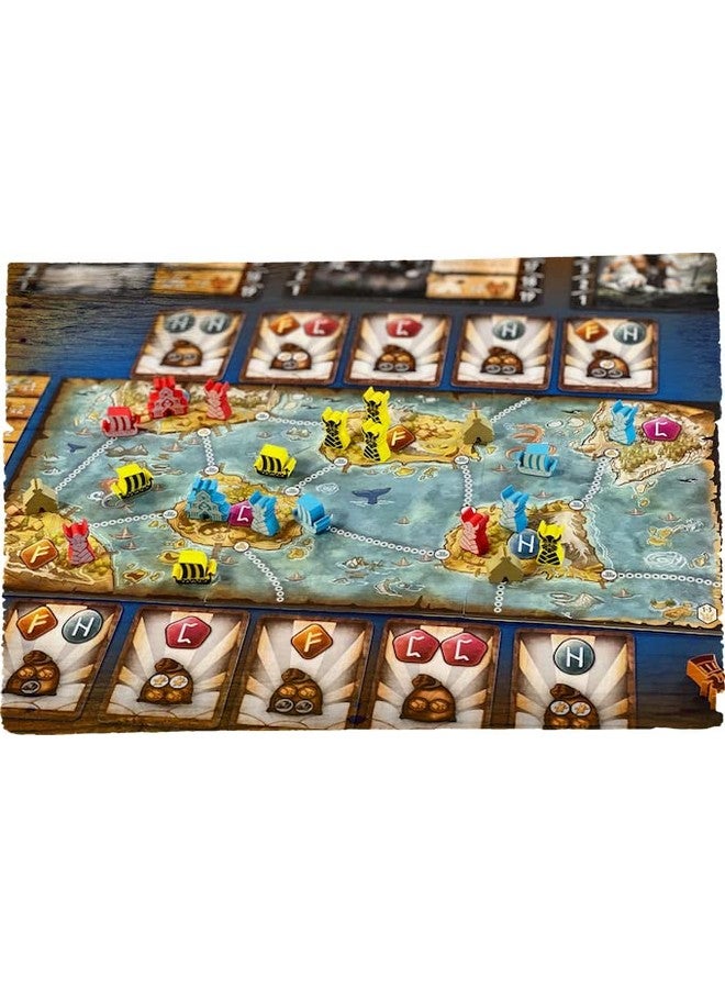 Gamelyn Games Gamelyn Game Tiny Epic Vikings Fast Playing 1-4 Players First Tri-Foldable Strategy War Board Games for Adult, Wooden Components, with Settlers, Boats, & Temples | Collect Rune Stone Secure Victory - Image 3