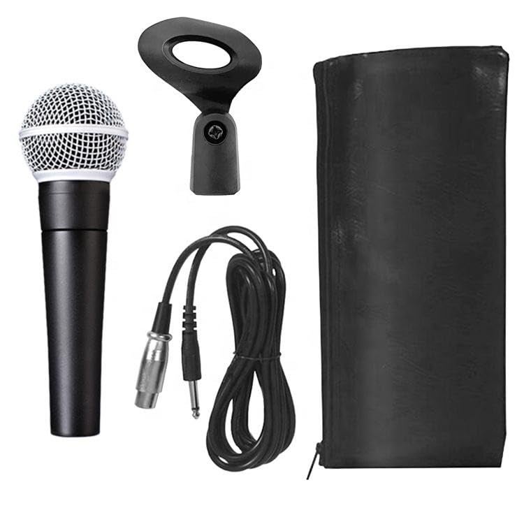 kh Dynamic Karaoke Microphone for Singing with 4M XLR Cable, Metal Handheld Mic Compatible with Karaoke Machine/Speaker/Amp/Mixer for Karaoke Singing, Speech, Wedding and Outdoor Activity - Image 2