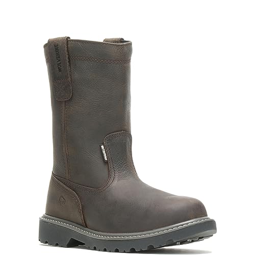 Wolverine Men's Floorhand Waterproof 10" Steel Toe Work Boot, Dark Brown, 9 M US - Image 2