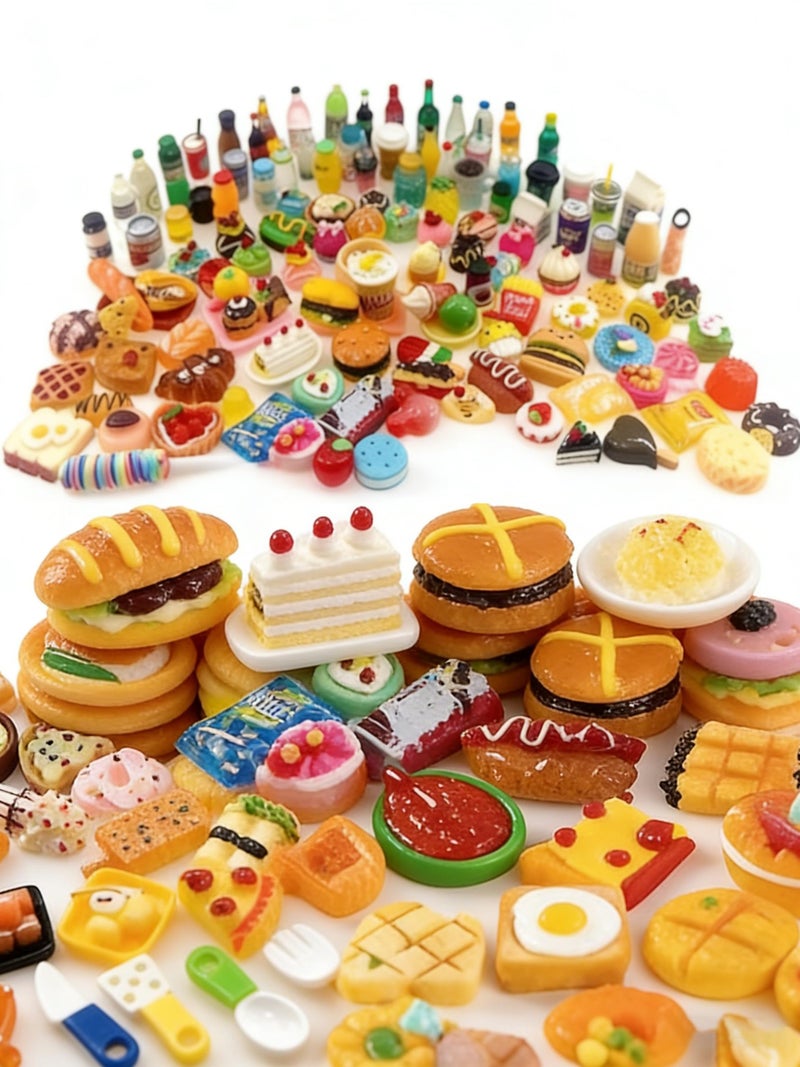 AGMITRAKA 30-Piece Miniature Toys Set, Miniature House Decorations with Miniature Food and Drinks, Creative Play and Learning Toys for Kids, Miniature Things for DIY Projects - Image 1